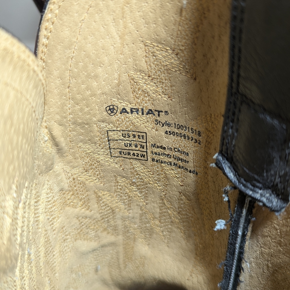 Ariat Tycoon Square Toe Boots Brown Leather - Picture 10 of 10